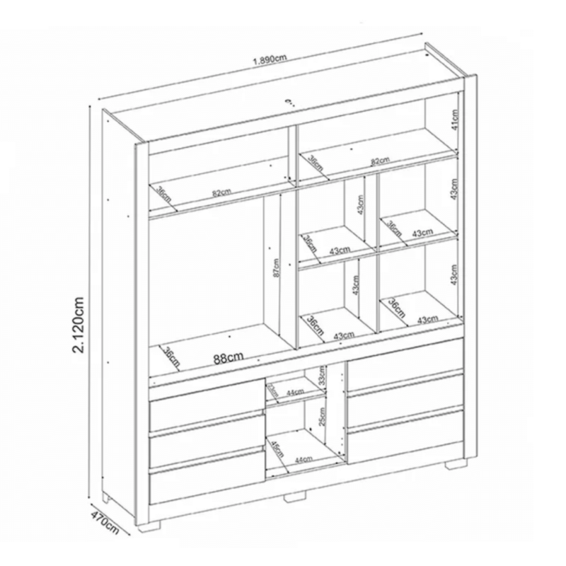 Carbon Sliding Wardrobe - Modern and Spacious Wardrobe