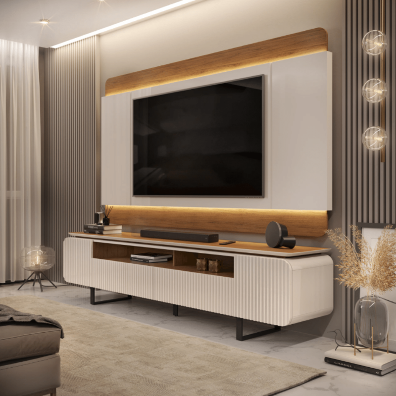 Firenze TV Stand and Wall Panel - Modern and Stylish Furniture for Contemporary Living Rooms