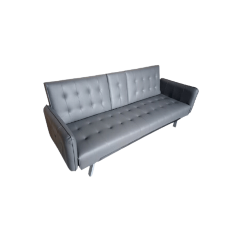 Sofa-Bed with Cup Holder Leatherette, showcasing its versatile design and practical cup holder feature, perfect for small spaces.