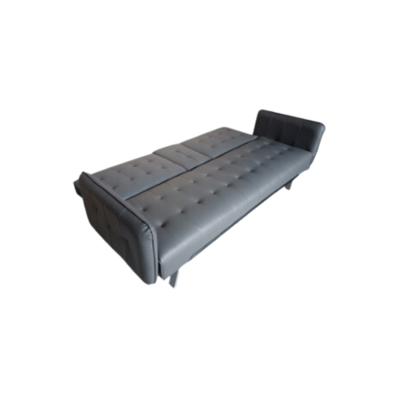 Sofa-Bed with Cup Holder Leatherette, showcasing its versatile design and practical cup holder feature, perfect for small spaces.