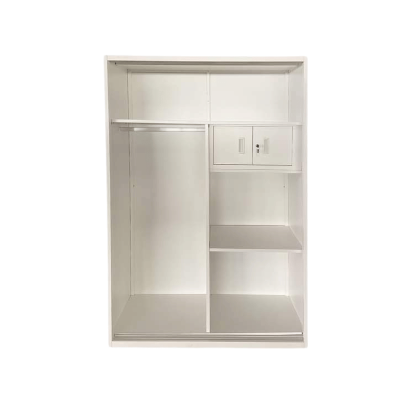 Trendy 2 Door Metal Sliding Wardrobe - Sleek and Functional Wardrobe Design