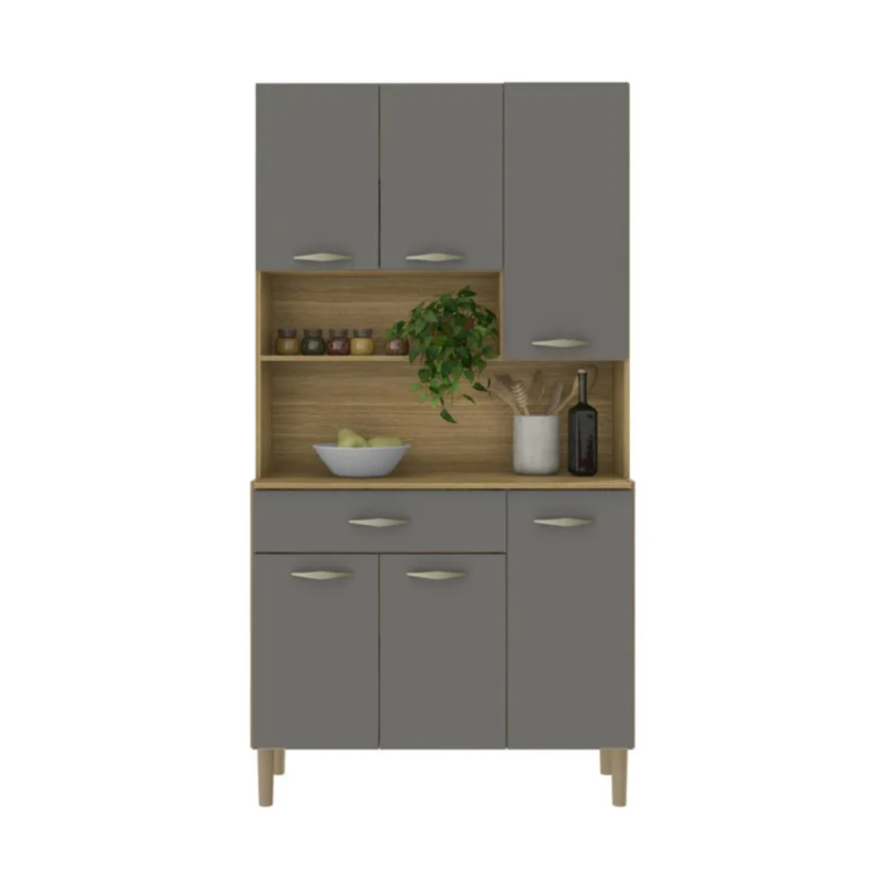 Arli Kitchen Cabinet - Contemporary Design, Spacious Storage, and Durable Construction for an Organized Kitchen Environment.